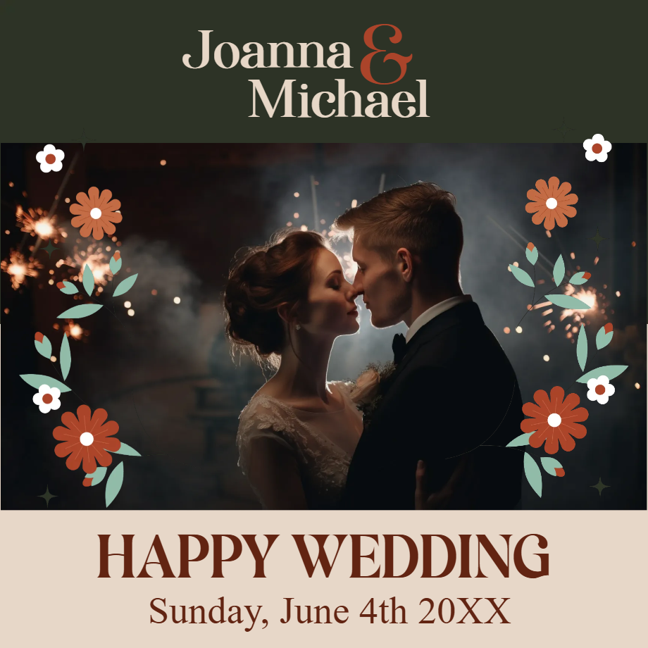 Custom Outdoor Yard Signs Multiple Sizes Happy Wedding