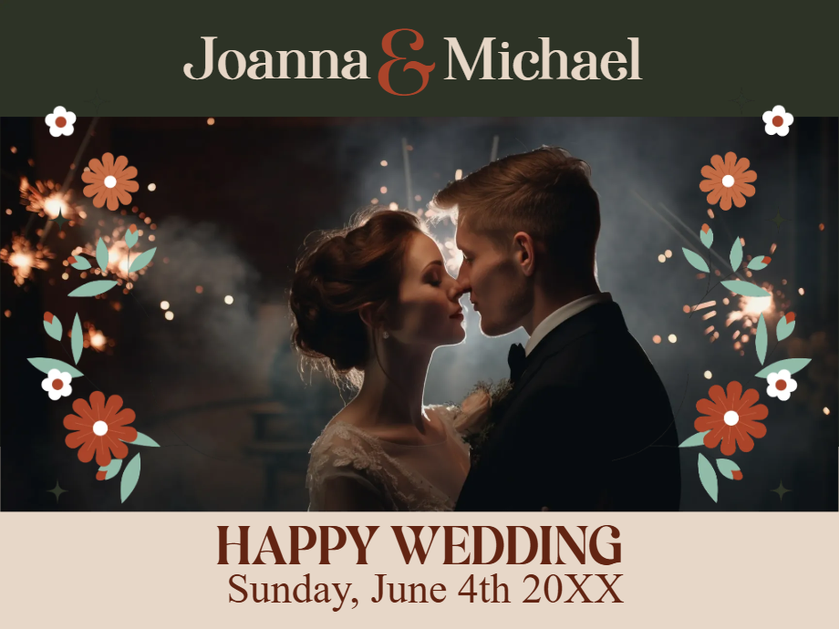 Custom Outdoor Yard Signs Multiple Sizes Happy Wedding