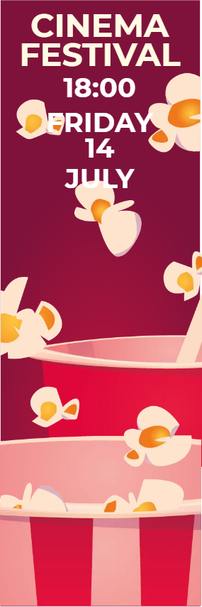 Custom Outdoor Yard Signs Multiple Sizes Cinema Festival