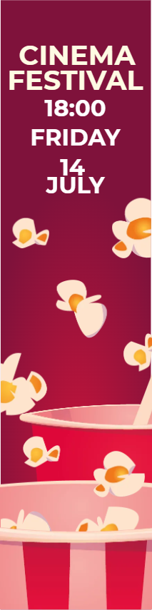 Custom Outdoor Yard Signs Multiple Sizes Cinema Festival