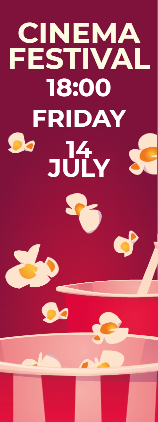 Custom Outdoor Yard Signs Multiple Sizes Cinema Festival