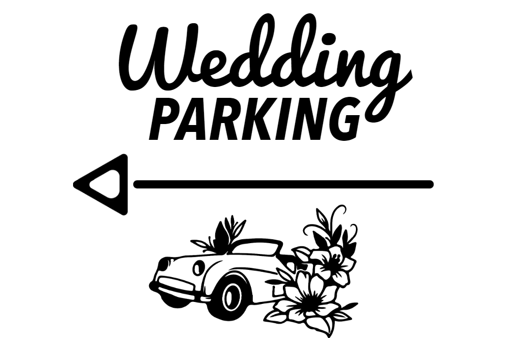 Custom Outdoor Yard Signs Multiple Sizes Wedding Parking
