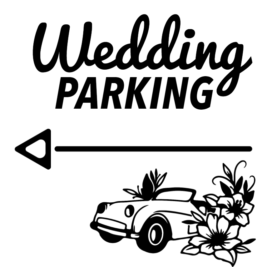 Custom Outdoor Yard Signs Multiple Sizes Wedding Parking