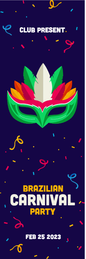 Custom Outdoor Yard Signs Multiple Sizes Brazilian Carnival Party