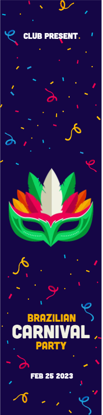 Custom Outdoor Yard Signs Multiple Sizes Brazilian Carnival Party