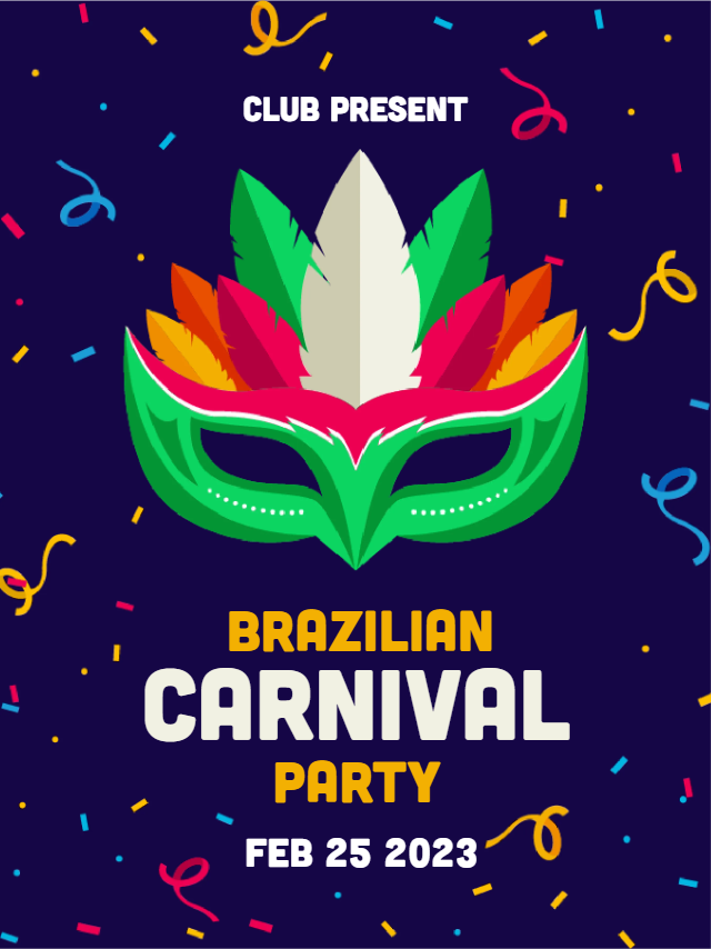 Custom Outdoor Yard Signs Multiple Sizes Brazilian Carnival Party