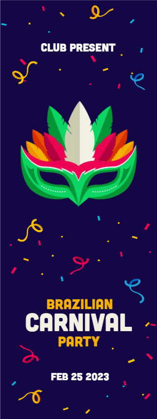 Custom Outdoor Yard Signs Multiple Sizes Brazilian Carnival Party