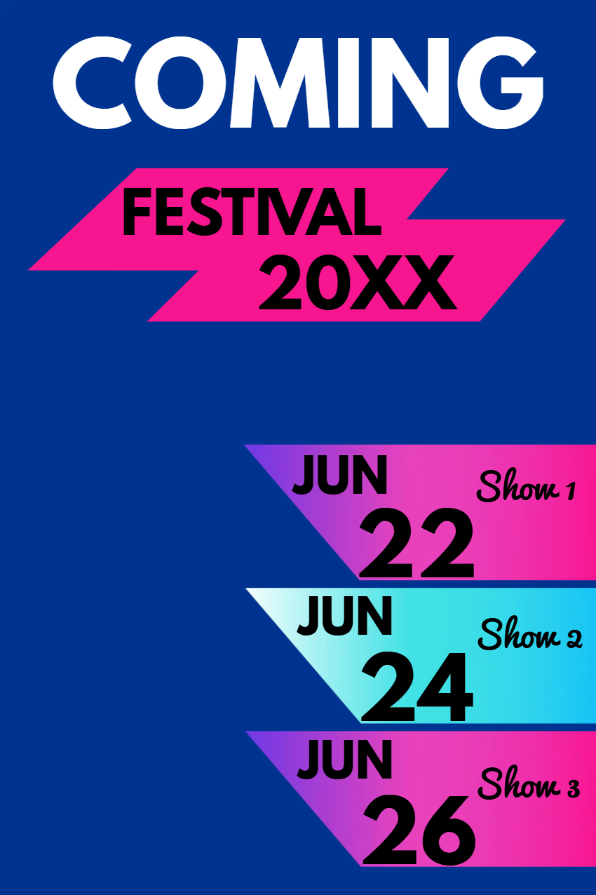 Custom Outdoor Yard Signs Multiple Sizes Festival 20XX