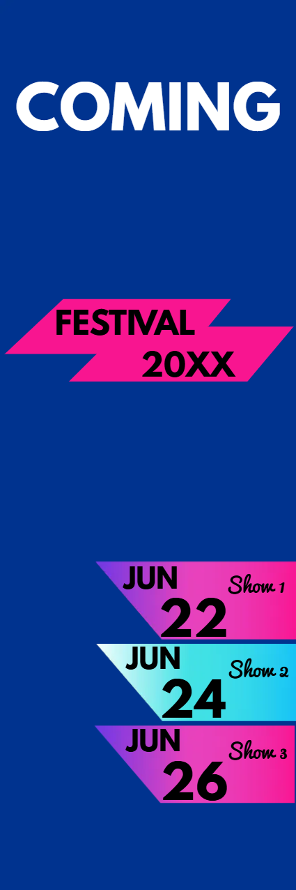 Custom Outdoor Yard Signs Multiple Sizes Festival 20XX