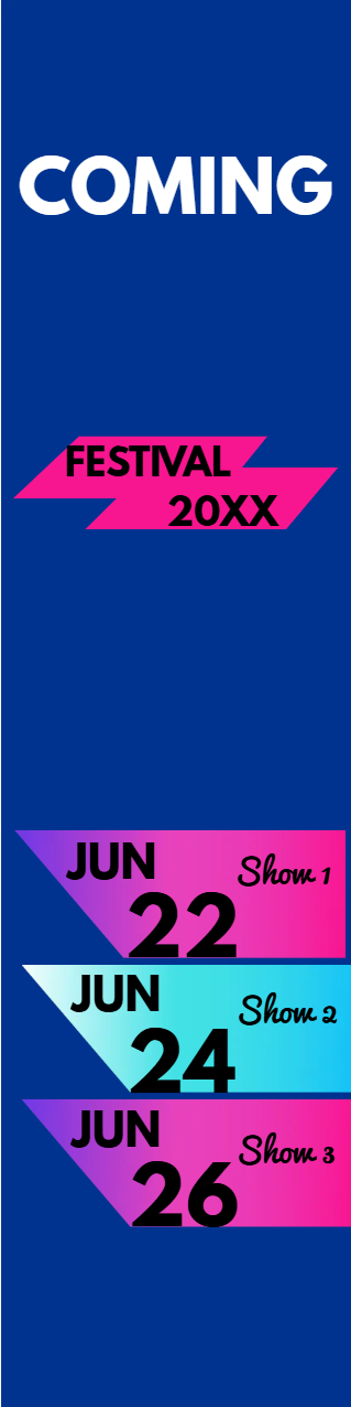 Custom Outdoor Yard Signs Multiple Sizes Festival 20XX