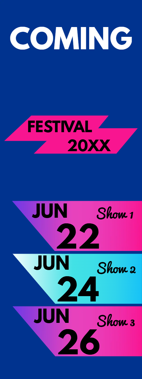 Custom Outdoor Yard Signs Multiple Sizes Festival 20XX