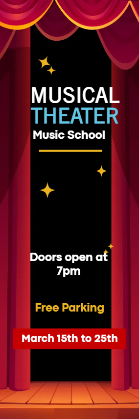 Custom Outdoor Yard Signs Multiple Sizes Musical Theater