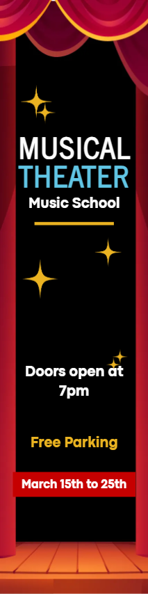 Custom Outdoor Yard Signs Multiple Sizes Musical Theater