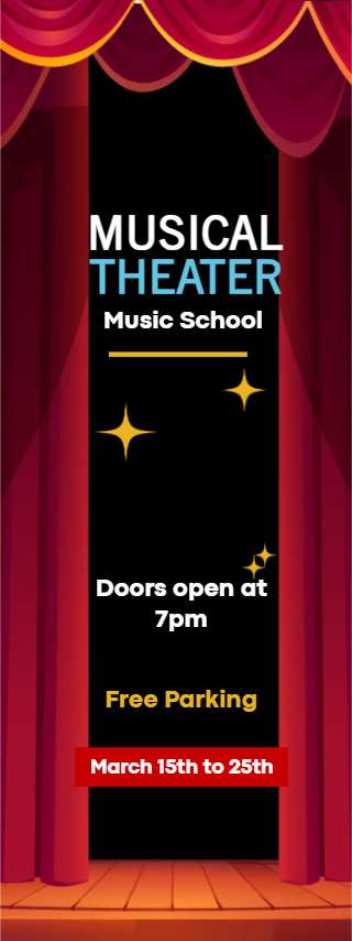 Custom Outdoor Yard Signs Multiple Sizes Musical Theater