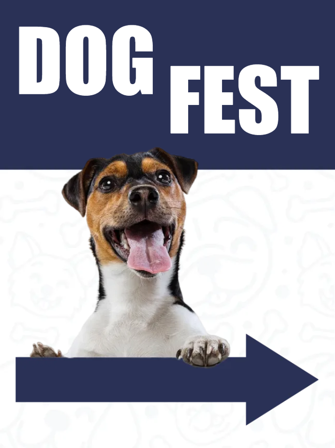 Custom Outdoor Yard Signs Multiple Sizes Dog Fest