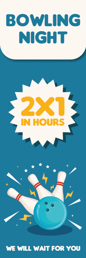 Custom Outdoor Yard Signs Multiple Sizes Bowling Night