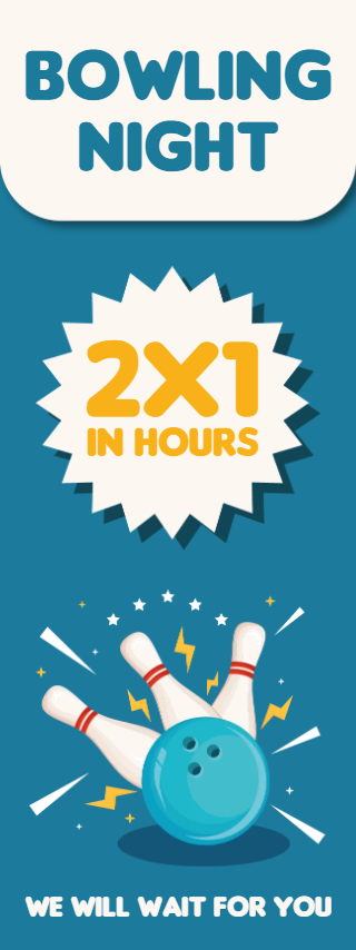 Custom Outdoor Yard Signs Multiple Sizes Bowling Night