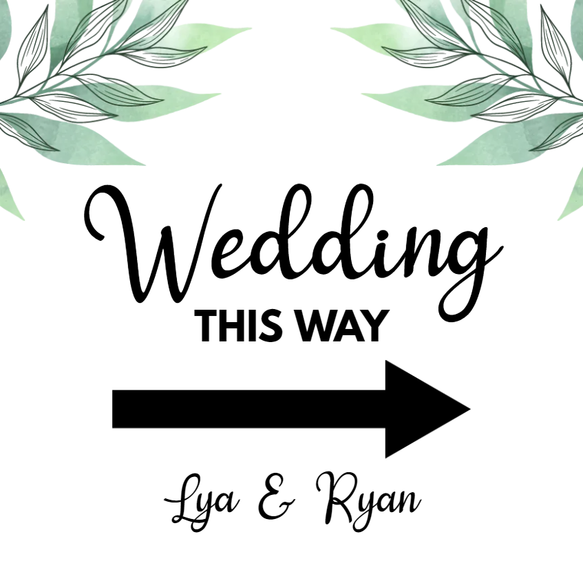Custom Outdoor Yard Signs Multiple Sizes Wedding This Way