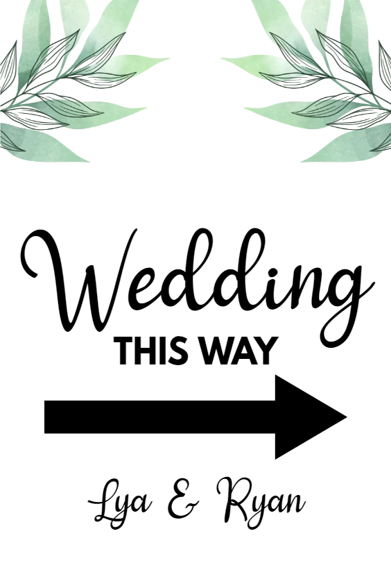 Custom Outdoor Yard Signs Multiple Sizes Wedding This Way