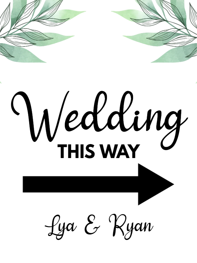 Custom Outdoor Yard Signs Multiple Sizes Wedding This Way