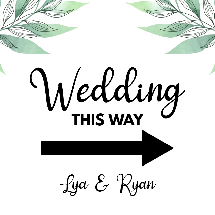 Custom Outdoor Yard Signs Multiple Sizes Wedding This Way