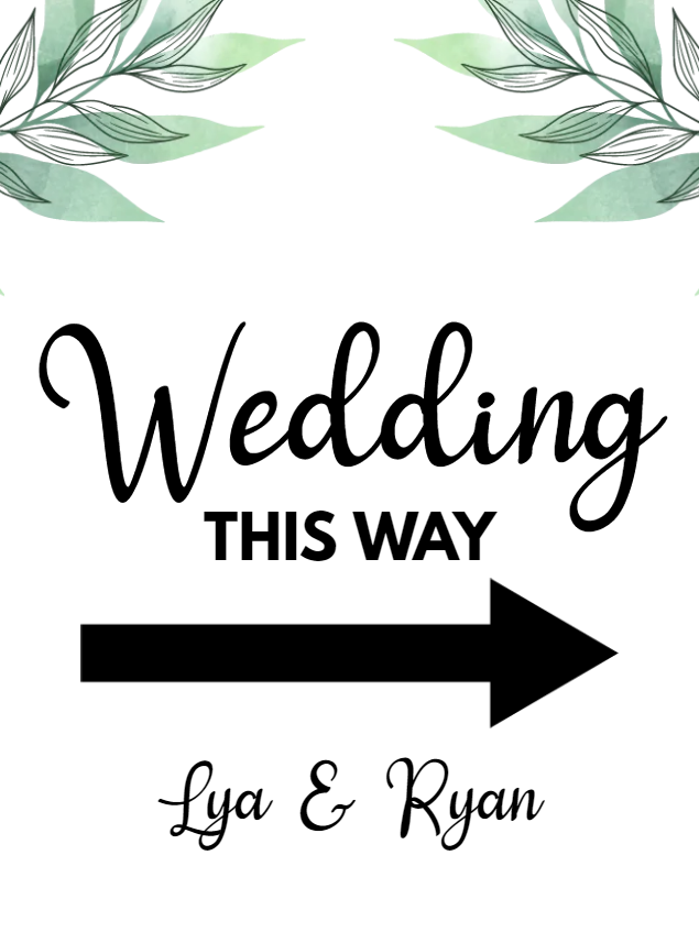 Custom Outdoor Yard Signs Multiple Sizes Wedding This Way