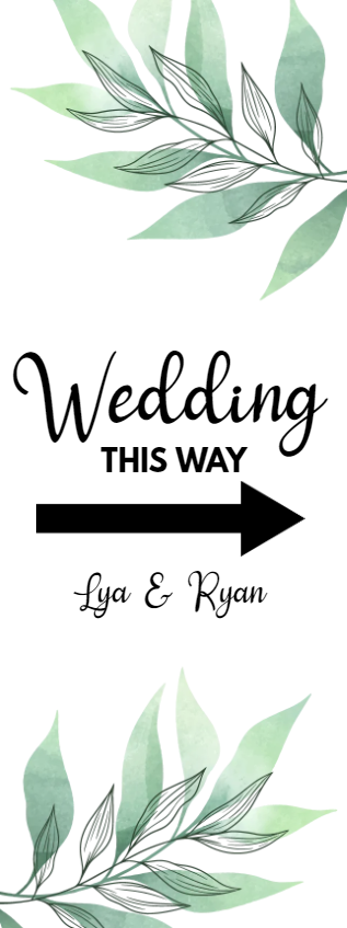 Custom Outdoor Yard Signs Multiple Sizes Wedding This Way
