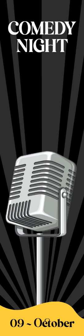 Custom Outdoor Yard Signs Multiple Sizes Comedy Night