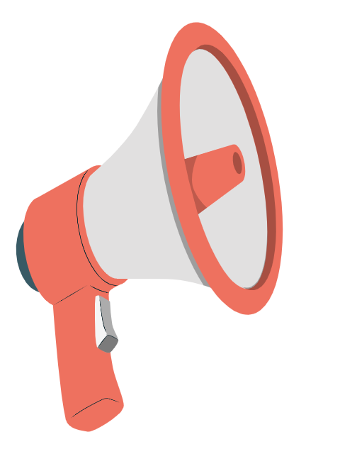 Custom Outdoor Yard Signs Multiple Sizes Megaphone