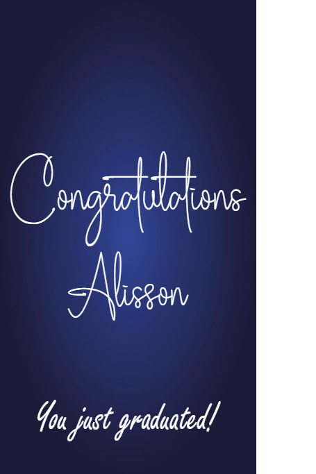 Custom Outdoor Foam Board Signs Congratulations