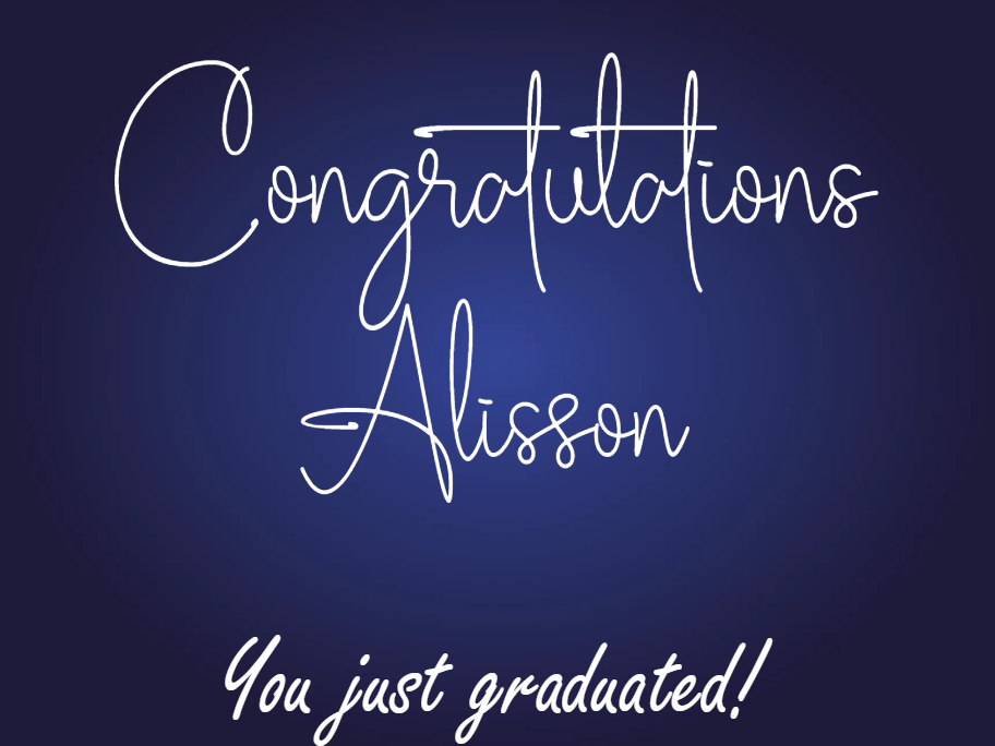 Custom Outdoor Foam Board Signs Congratulations