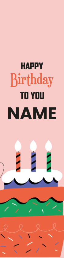Custom Outdoor Foam Board Sign Happy Birthday