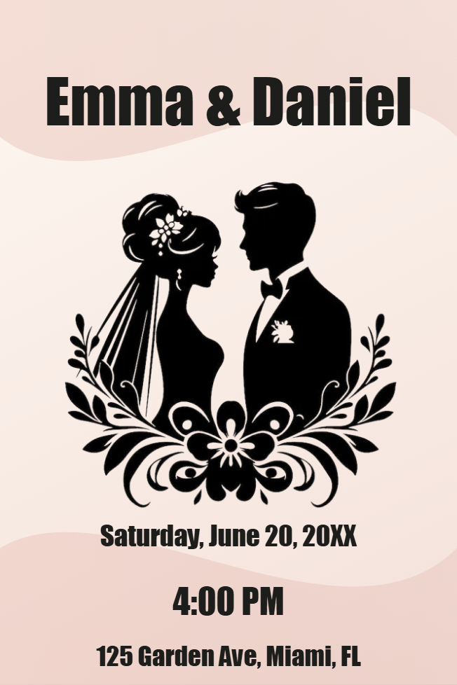 Custom Outdoor Foam Board Signs Emma & Daniel