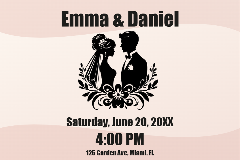 Custom Outdoor Foam Board Signs Emma & Daniel