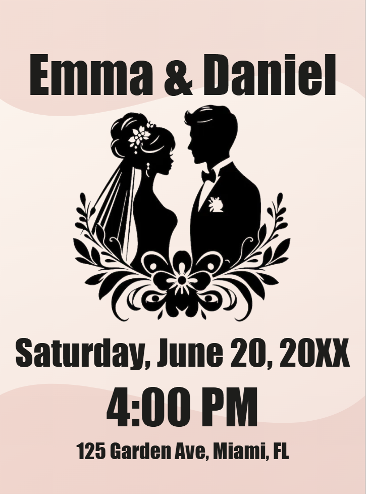 Custom Outdoor Foam Board Signs Emma & Daniel
