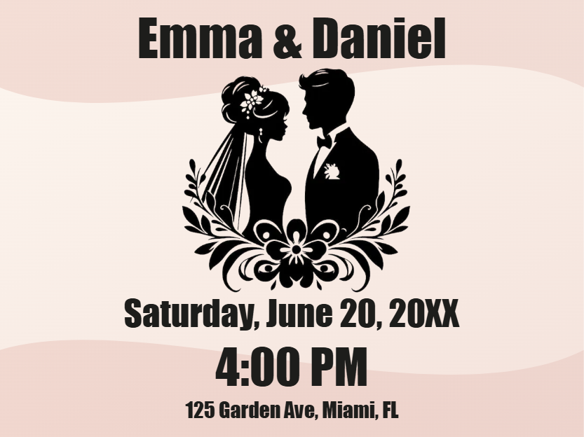 Custom Outdoor Foam Board Signs Emma & Daniel