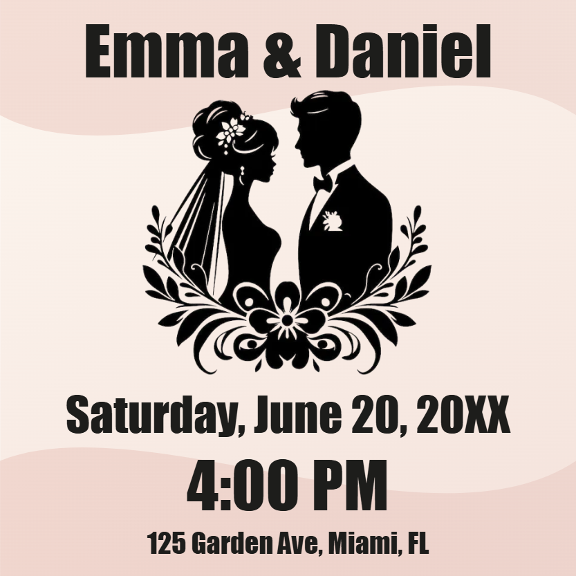 Custom Outdoor Foam Board Signs Emma & Daniel