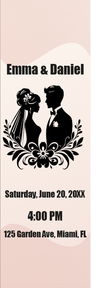 Custom Outdoor Foam Board Signs Emma & Daniel