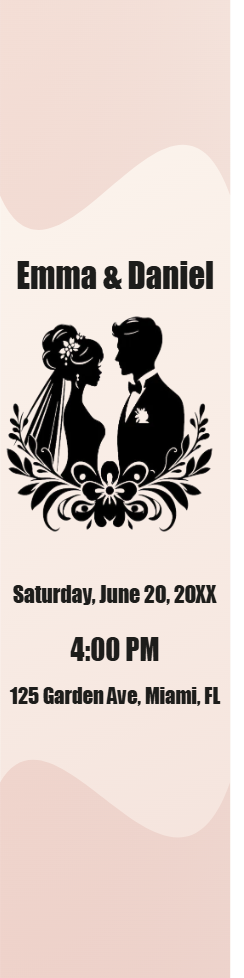 Custom Outdoor Foam Board Signs Emma & Daniel