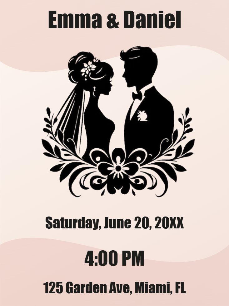 Custom Outdoor Foam Board Signs Emma & Daniel