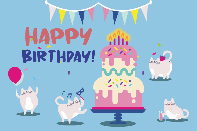 Custom Outdoor Foam Board Signs Happy Birthday