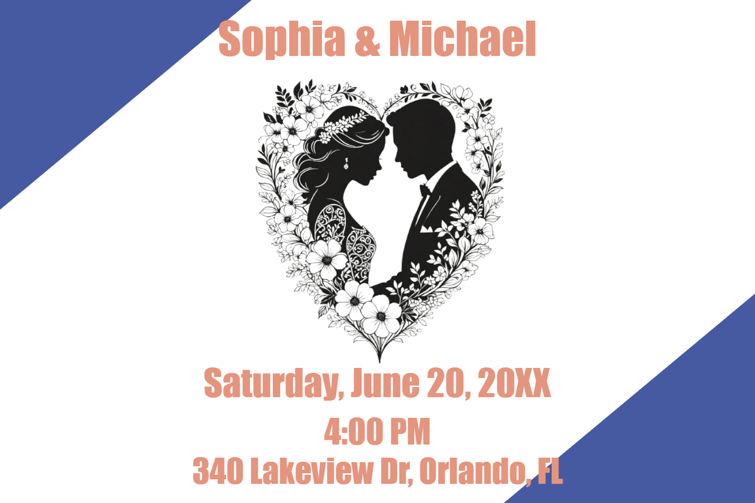 Custom Outdoor Foam Board Signs Sophia & Michael
