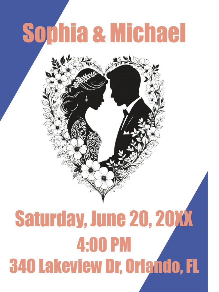 Custom Outdoor Foam Board Signs Sophia & Michael