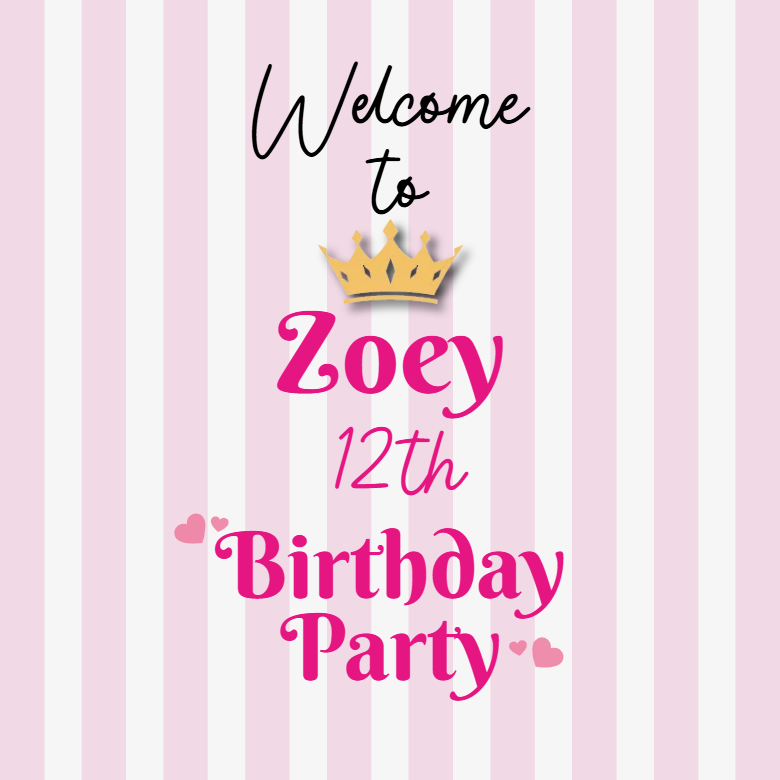 Custom Outdoor Foam Board Signs Zoey 12th