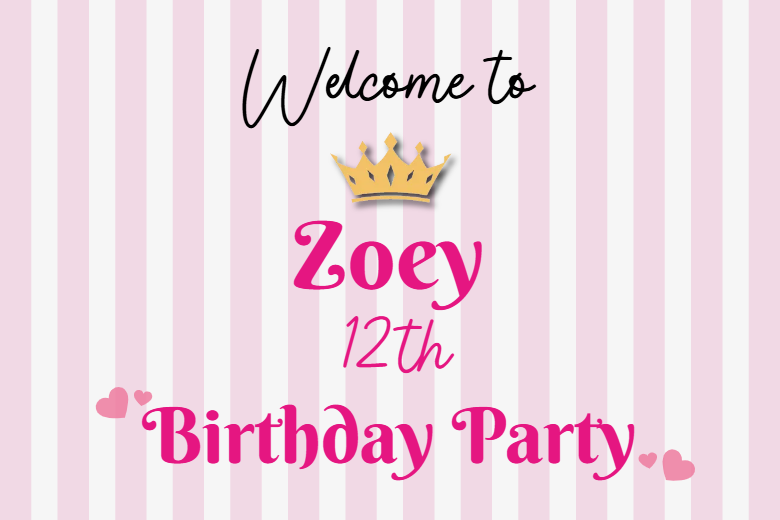 Custom Outdoor Foam Board Signs Zoey 12th