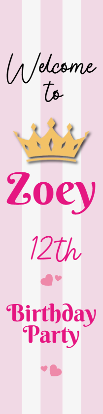 Custom Outdoor Foam Board Signs Zoey 12th