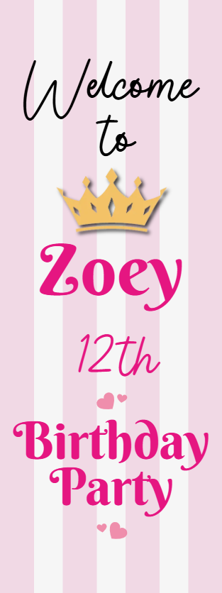 Custom Outdoor Foam Board Signs Zoey 12th