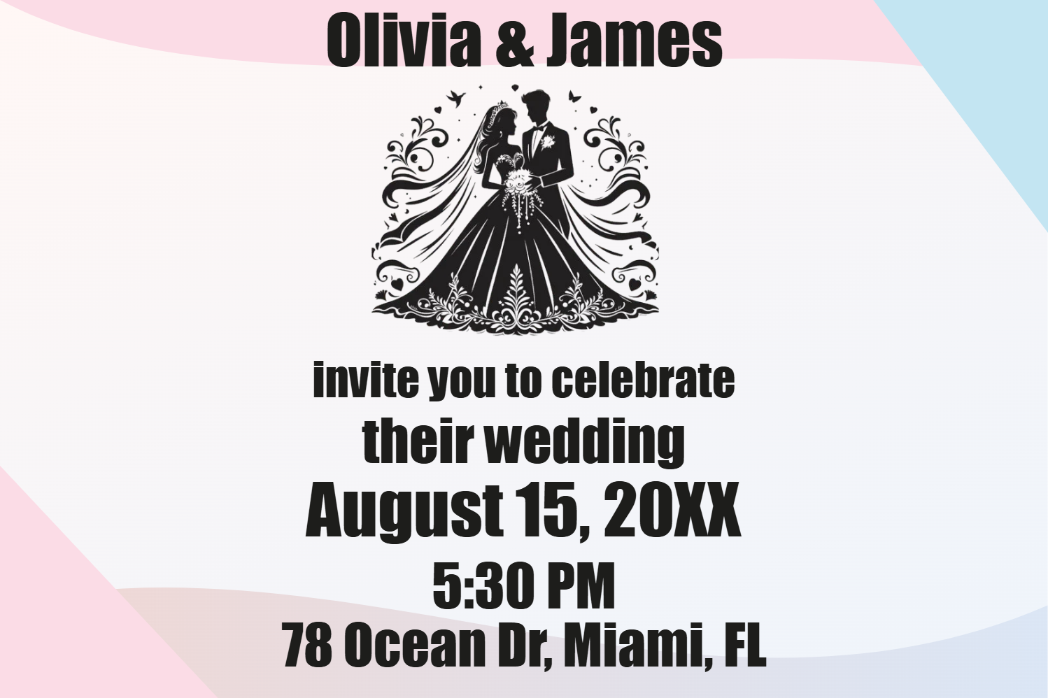 Custom Outdoor Foam Board Signs Olivia & James