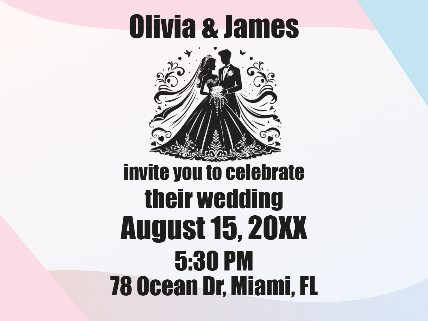 Custom Outdoor Foam Board Signs Olivia & James