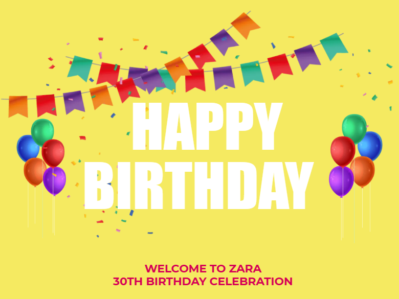 Custom Outdoor Foam Board Signs Zara 30th